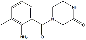 4-(2-amino-3-methylbenzoyl)piperazin-2-one Struktur