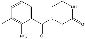 4-(2-amino-3-methylbenzoyl)piperazin-2-one,,结构式