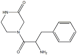 4-(2-amino-3-phenylpropanoyl)piperazin-2-one,,结构式