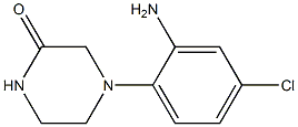 4-(2-amino-4-chlorophenyl)piperazin-2-one 结构式