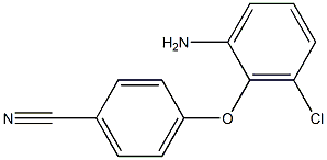 4-(2-amino-6-chlorophenoxy)benzonitrile 结构式