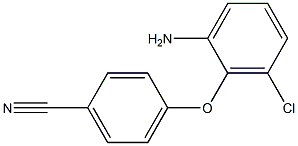 4-(2-amino-6-chlorophenoxy)benzonitrile,,结构式