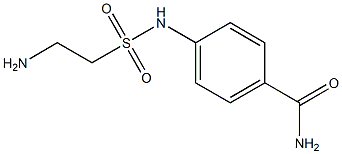 4-(2-aminoethane-1-sulfonamido)benzamide,,结构式