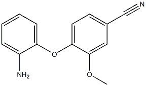 4-(2-aminophenoxy)-3-methoxybenzonitrile Struktur