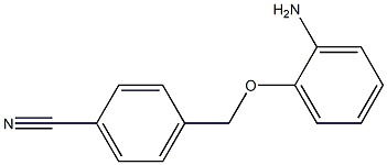 4-(2-aminophenoxymethyl)benzonitrile 结构式
