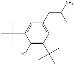 4-(2-aminopropyl)-2,6-di-tert-butylphenol 结构式