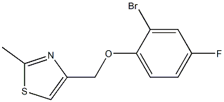 4-(2-bromo-4-fluorophenoxymethyl)-2-methyl-1,3-thiazole|