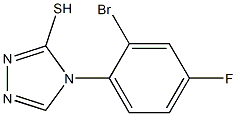 4-(2-bromo-4-fluorophenyl)-4H-1,2,4-triazole-3-thiol Structure