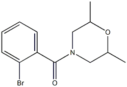 4-(2-bromobenzoyl)-2,6-dimethylmorpholine Struktur