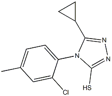 4-(2-chloro-4-methylphenyl)-5-cyclopropyl-4H-1,2,4-triazole-3-thiol Structure