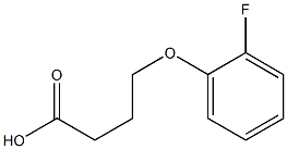4-(2-fluorophenoxy)butanoic acid Struktur