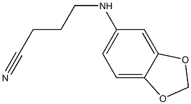 4-(2H-1,3-benzodioxol-5-ylamino)butanenitrile Struktur