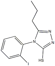 4-(2-iodophenyl)-5-propyl-4H-1,2,4-triazole-3-thiol Struktur