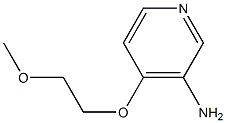 4-(2-methoxyethoxy)pyridin-3-amine 化学構造式