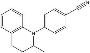 4-(2-methyl-1,2,3,4-tetrahydroquinolin-1-yl)benzonitrile,,结构式