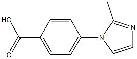 4-(2-methyl-1H-imidazol-1-yl)benzoic acid 化学構造式