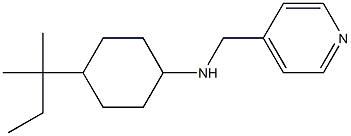 4-(2-methylbutan-2-yl)-N-(pyridin-4-ylmethyl)cyclohexan-1-amine,,结构式