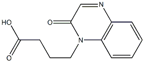 4-(2-oxo-1,2-dihydroquinoxalin-1-yl)butanoic acid 化学構造式