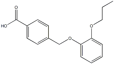 4-(2-propoxyphenoxymethyl)benzoic acid 结构式