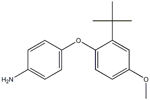 4-(2-tert-butyl-4-methoxyphenoxy)aniline Structure