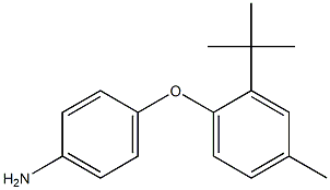 4-(2-tert-butyl-4-methylphenoxy)aniline,,结构式