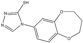 4-(3,4-dihydro-2H-1,5-benzodioxepin-7-yl)-4H-1,2,4-triazole-3-thiol Structure