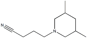 4-(3,5-dimethylpiperidin-1-yl)butanenitrile,,结构式