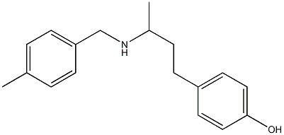 4-(3-{[(4-methylphenyl)methyl]amino}butyl)phenol,,结构式