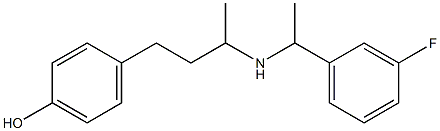 4-(3-{[1-(3-fluorophenyl)ethyl]amino}butyl)phenol,,结构式