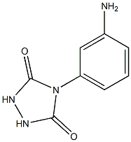 4-(3-aminophenyl)-1,2,4-triazolidine-3,5-dione,,结构式