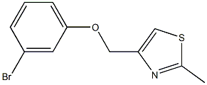 4-(3-bromophenoxymethyl)-2-methyl-1,3-thiazole Structure