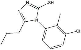 4-(3-chloro-2-methylphenyl)-5-propyl-4H-1,2,4-triazole-3-thiol|