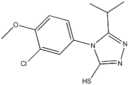 4-(3-chloro-4-methoxyphenyl)-5-(propan-2-yl)-4H-1,2,4-triazole-3-thiol Structure