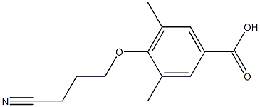 4-(3-cyanopropoxy)-3,5-dimethylbenzoic acid 结构式
