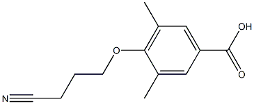 4-(3-cyanopropoxy)-3,5-dimethylbenzoic acid Structure