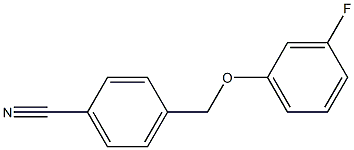 4-(3-fluorophenoxymethyl)benzonitrile Structure