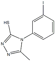4-(3-iodophenyl)-5-methyl-4H-1,2,4-triazole-3-thiol Struktur