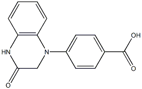 4-(3-oxo-1,2,3,4-tetrahydroquinoxalin-1-yl)benzoic acid Struktur