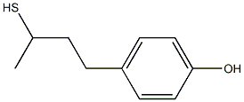 4-(3-sulfanylbutyl)phenol,,结构式