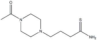 4-(4-acetylpiperazin-1-yl)butanethioamide,,结构式