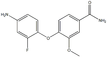 4-(4-amino-2-fluorophenoxy)-3-methoxybenzamide