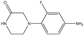 4-(4-amino-2-fluorophenyl)piperazin-2-one,,结构式