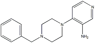 4-(4-benzylpiperazin-1-yl)pyridin-3-amine 化学構造式