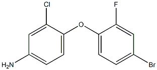 4-(4-bromo-2-fluorophenoxy)-3-chloroaniline Structure