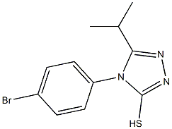 4-(4-bromophenyl)-5-(propan-2-yl)-4H-1,2,4-triazole-3-thiol 结构式