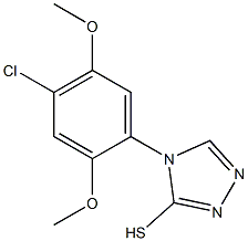 4-(4-chloro-2,5-dimethoxyphenyl)-4H-1,2,4-triazole-3-thiol Structure