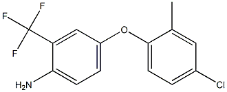 4-(4-chloro-2-methylphenoxy)-2-(trifluoromethyl)aniline 化学構造式