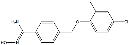 4-(4-chloro-2-methylphenoxymethyl)-N'-hydroxybenzene-1-carboximidamide 结构式