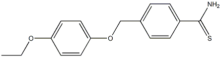 4-(4-ethoxyphenoxymethyl)benzene-1-carbothioamide Struktur