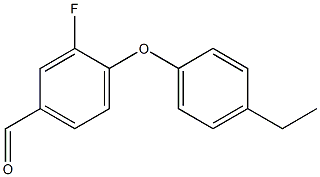 4-(4-ethylphenoxy)-3-fluorobenzaldehyde Struktur